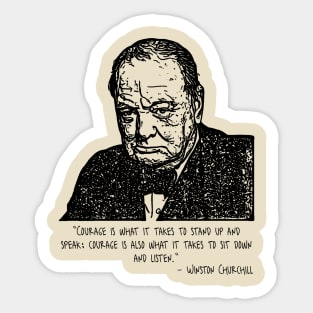 Winston Churchill Sticker